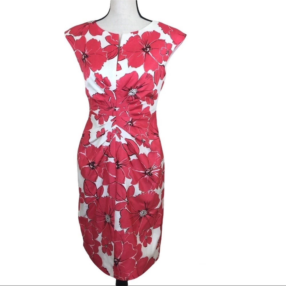 Dressbarn Design. Sz 4. Pink/Cream.